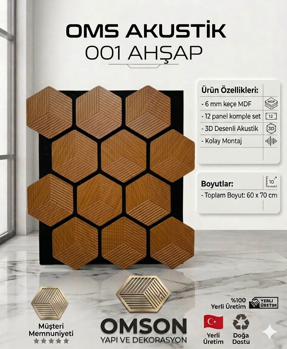 OMS Akustik 3D Panel Set